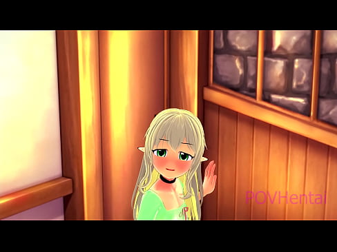 ❤️ (トラップ)エルフのメイドが顔を洗うのを手伝う ❌ ハードポルノ ❌️